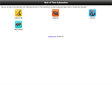 Tablet Screenshot of nickoftimeautomotive.com